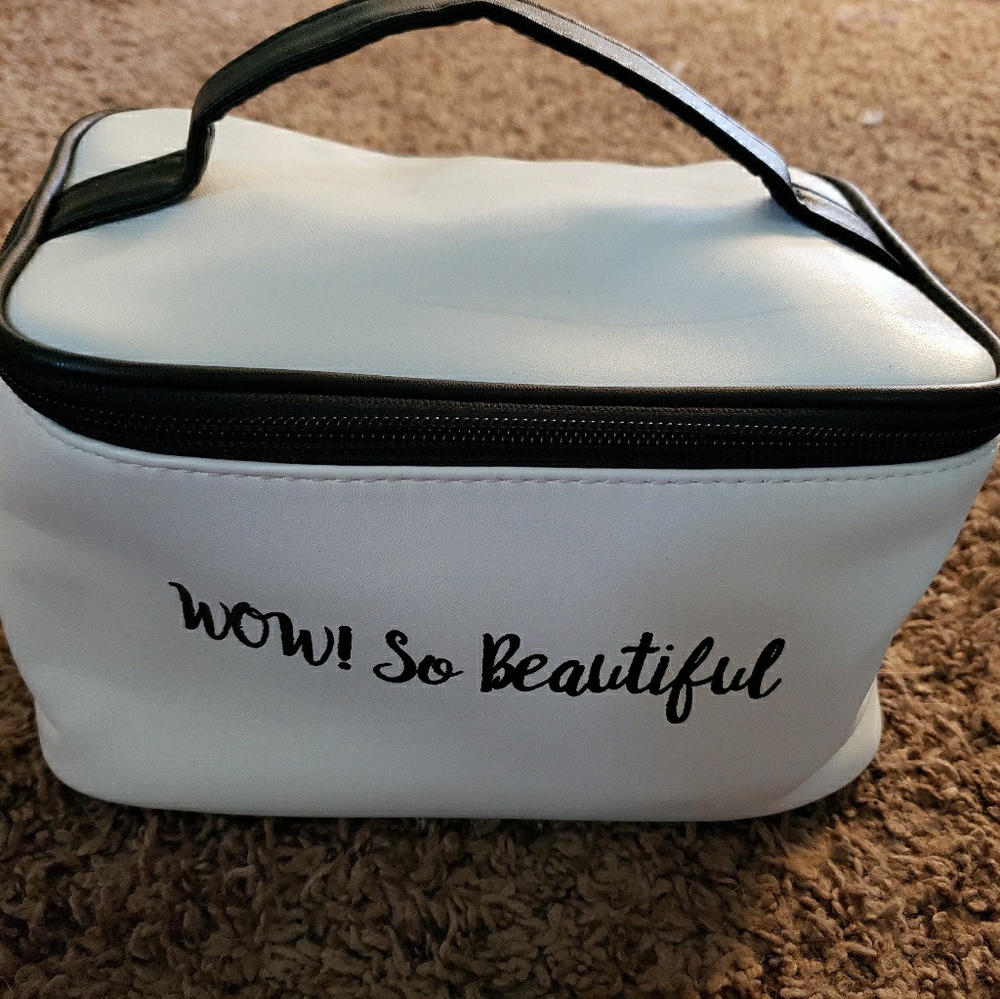 her cosmetic bags